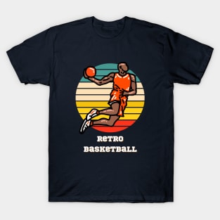 Retro Basketball Theme T-Shirt